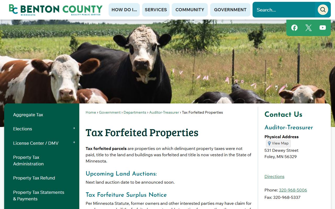 Benton County Property Records - County Recorder Department Page