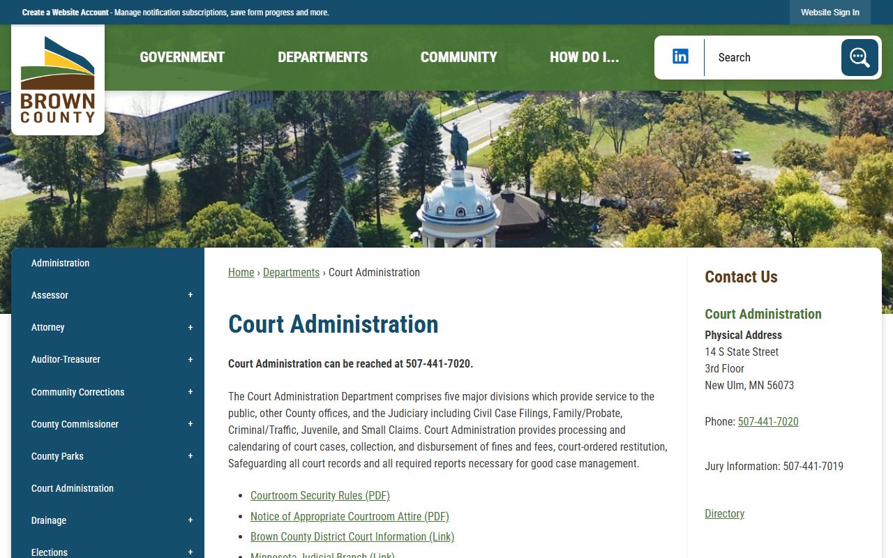 Brown County Property Records - Tax and Assessment Department Page