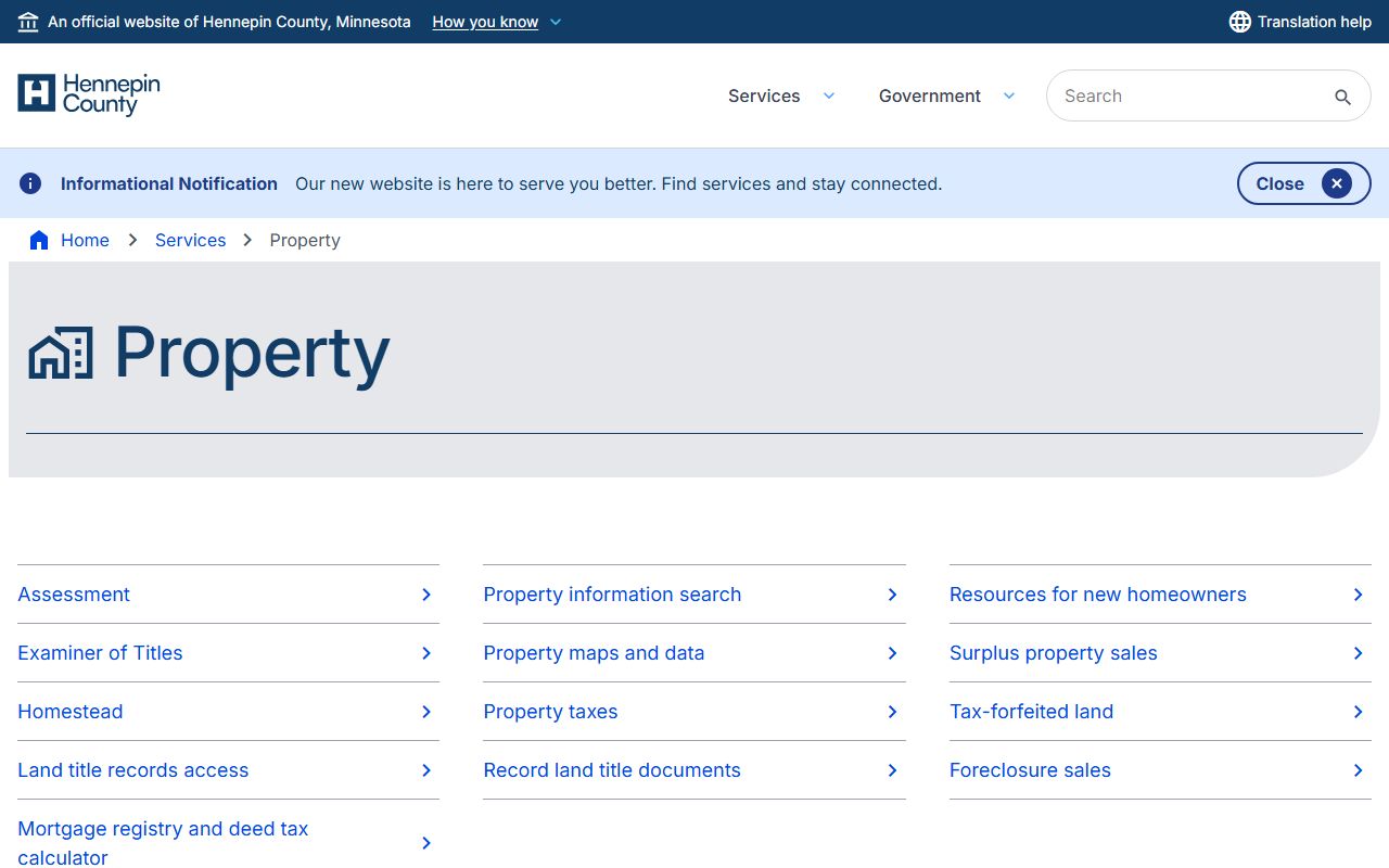 Hennepin County Property Records - Assessor office property valuation and classification