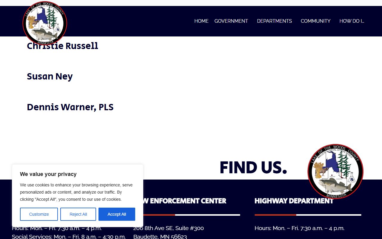 Lake of the Woods County Property Records - Recorder and county offices in Baudette