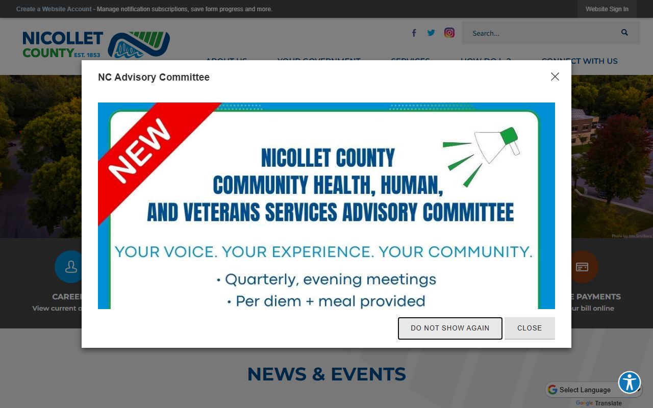 Nicollet County Property Records - County Website