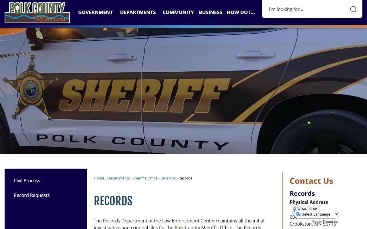 Polk County Property Records - County Recorder Department Page