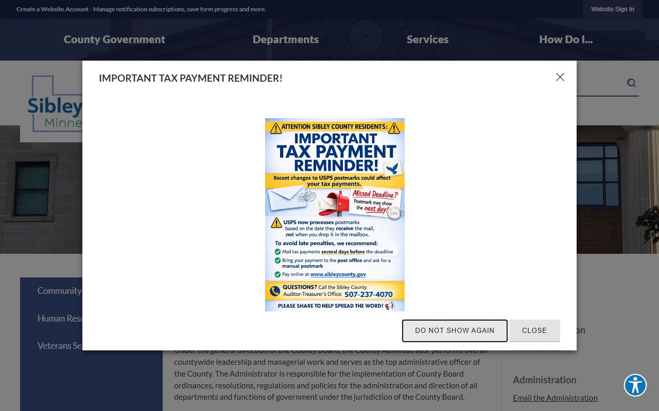 Sibley County Property Records - County Recorder Department Page