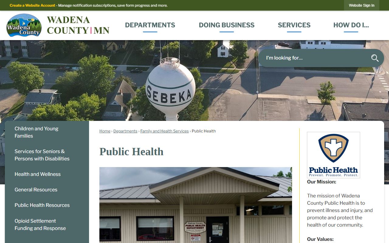 Wadena County Property Records - Assessor Department Page