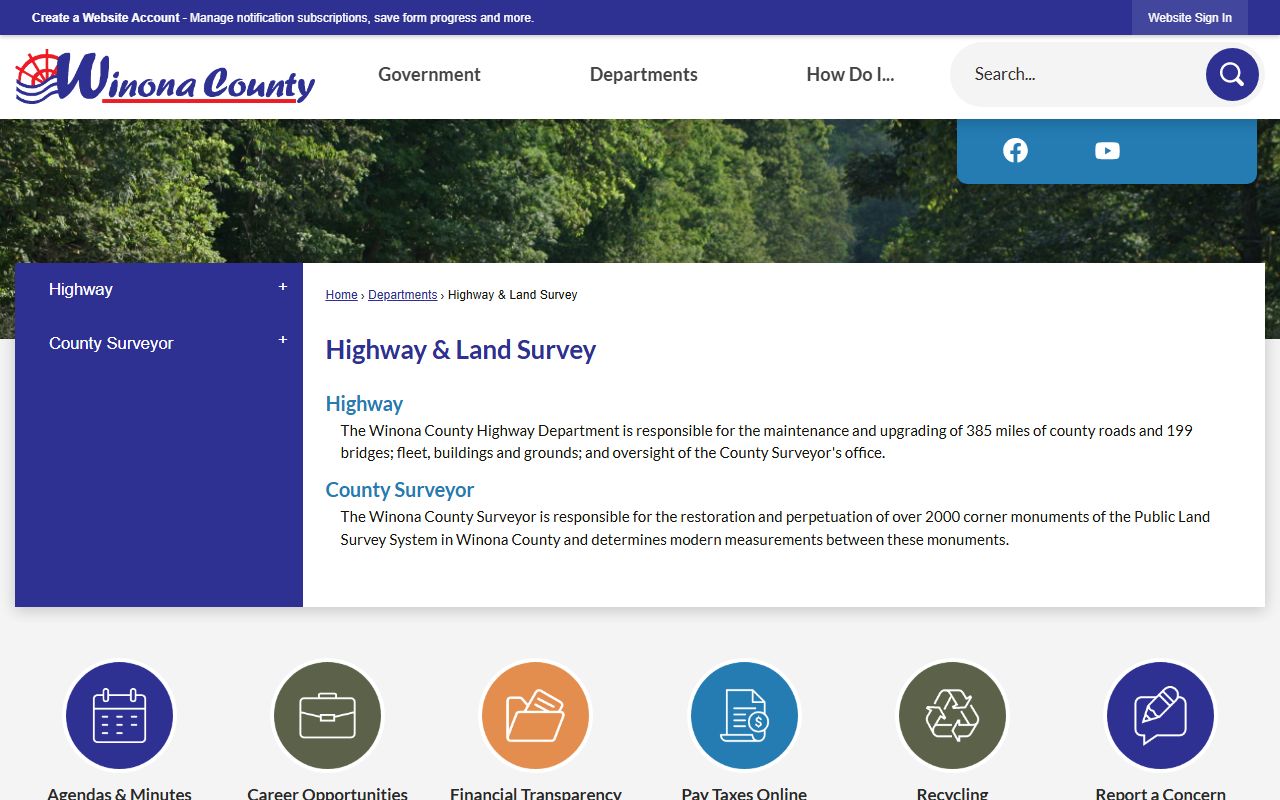Winona County Property Records - Property Tax Services Department Page