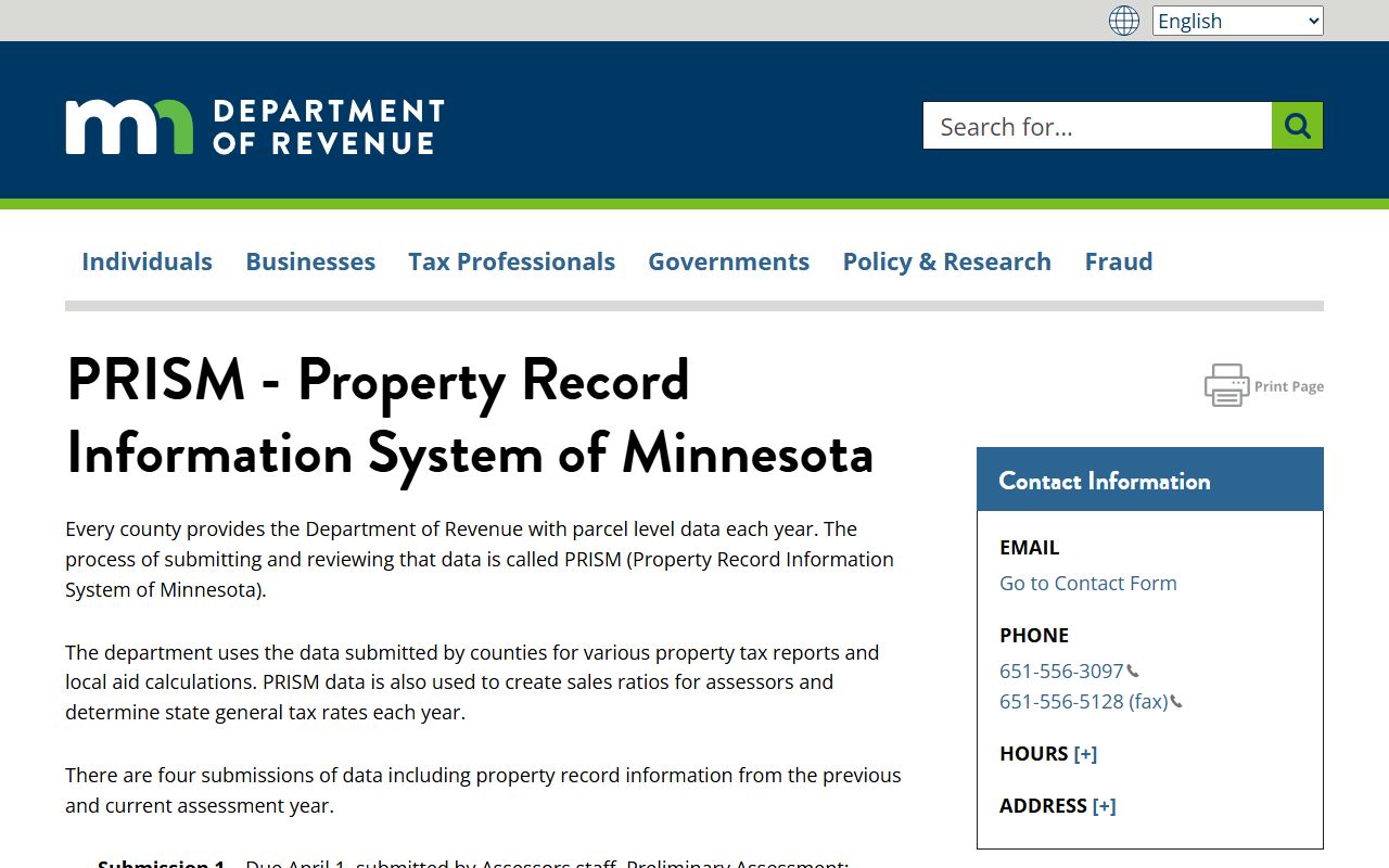 Minnesota Property Records - PRISM Property Record Information System of Minnesota